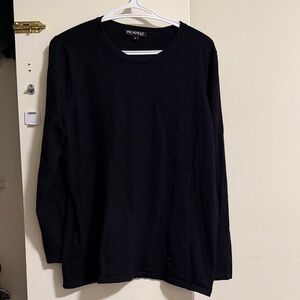 Picadilly Fashion Black Long Sleeve Men's Tee